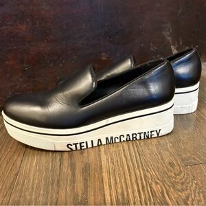 Stella McCartney Black Platform Loafers